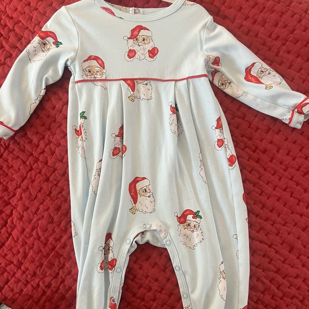 TBBC Santa Print Kids One Piece